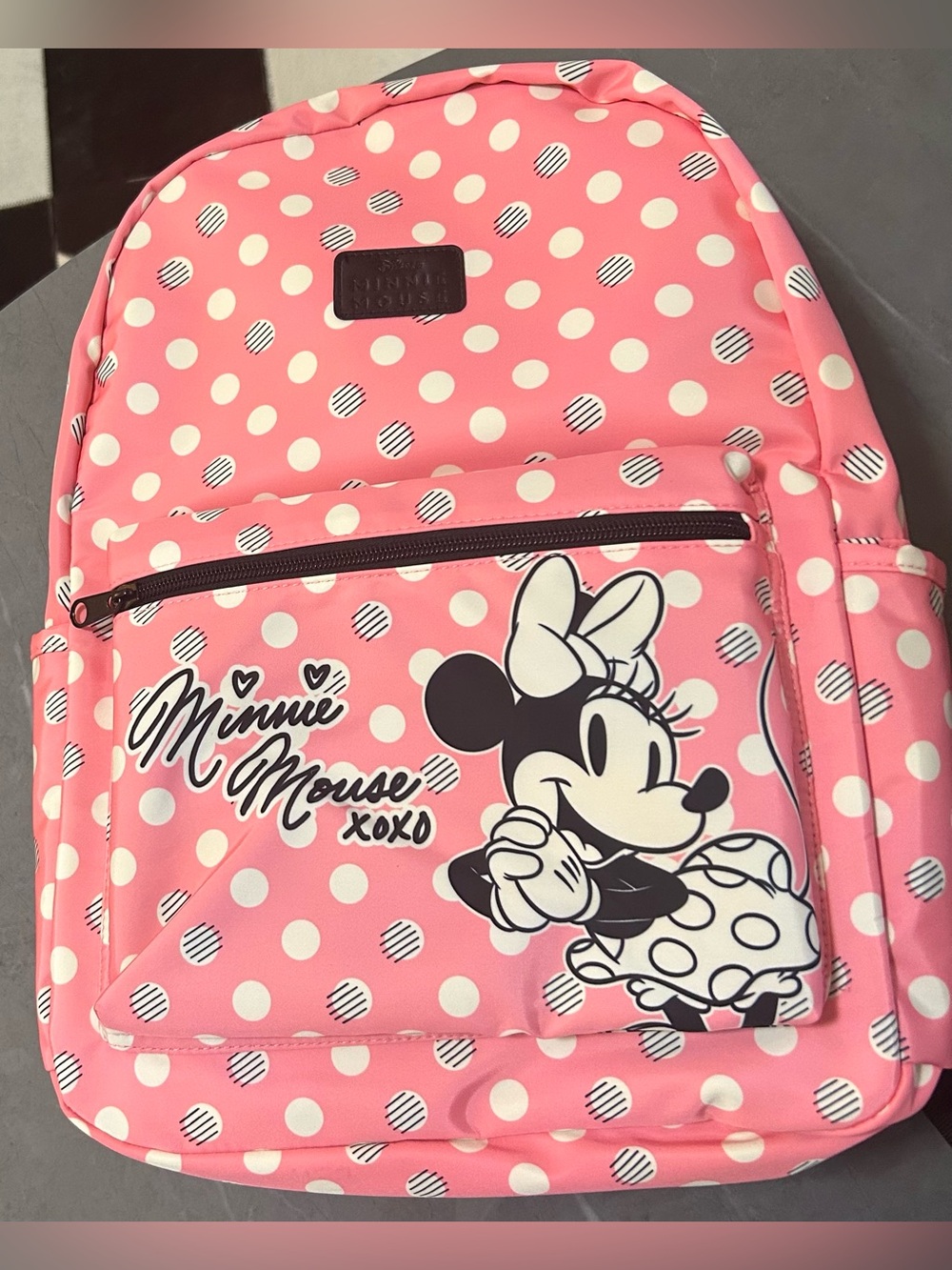 Disney Minnie Mouse Pink Polka Dot Kids Backpack